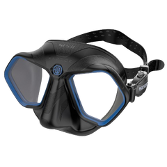 SEAC Raptor Diving Mask, Front View, Black/Blue