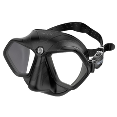 SEAC Raptor Diving Mask, Front View, Black/Black