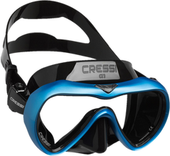 Cressi A1 Mask w Anti-Fog Lens - Black & Blue