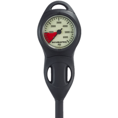 ScubaPro Pressure Gauge U-Line 04 cpl psi (w/hose & boot)