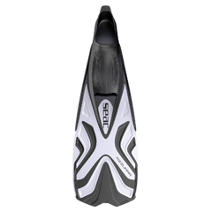 SEAC Azzurra Snorkeling Fins, White, Full Front View