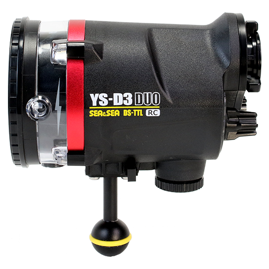 Sea & Sea YS-D3 Duo Strobe - Black & Red