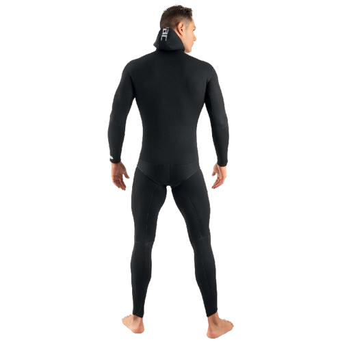 Seac Black Shark 7mm Men's Wetsuit Back View