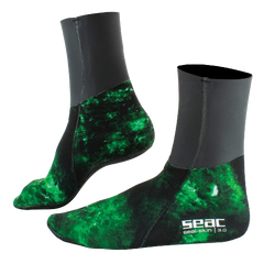 Seac Seal Skin Camo 3mm Socks Both View Green