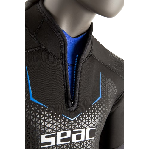 Seac Space Man 7mm Wetsuit Neck Zipper View 