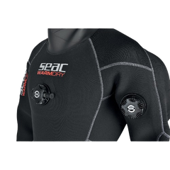 Seac Warm Dry 4 mm Dry Suit Front Chest Purge Vavles 