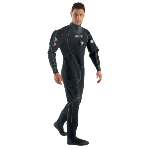 Seac Warm Dry 4mm Dry Suit Front View