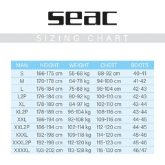 Sea Warm Dry 4mm Dry Suit Size Chart 