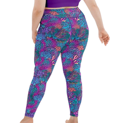 Spacefish Army Coral Kaleidoscope Leggings