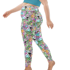 Spacefish Army Eco-Friendly Candy Octopus Leggings Plus Size 