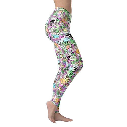 Spacefish Army Eco-Friendly Candy Octopus Leggings