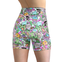 Spacefish Army Eco-Friendly Candy Octopus Shorts