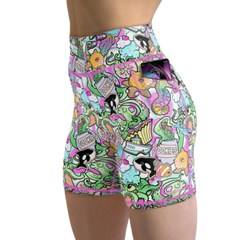 Spacefish Army Eco-Friendly Candy Octopus Shorts