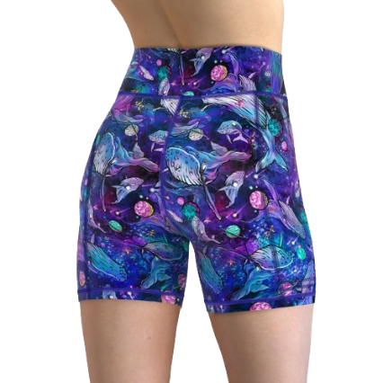 Spacefish Army Eco-Friendly Cosmic Whale Shorts