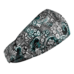 Spacefish Army Eco-Friendly Electric Blue Octofloral Scuba Head Band