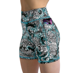 Spacefish Army Eco-Friendly Electric Blue Octofloral Shorts