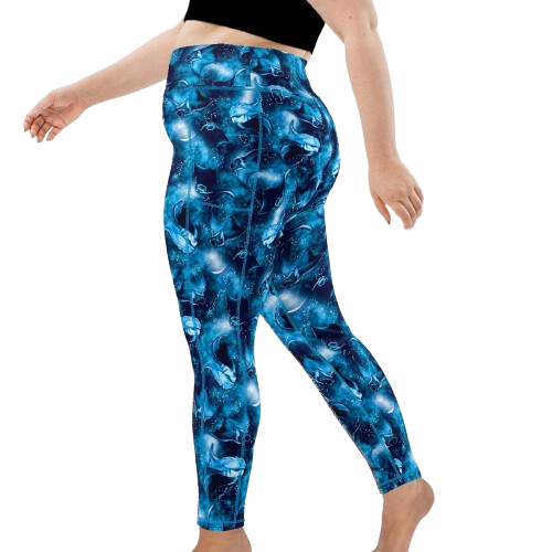 Spacefish Army Eco-Friendly Manta Mayhem Leggings Plus Size