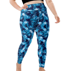 Spacefish Army Eco-Friendly Manta Mayhem Leggings Plus Size