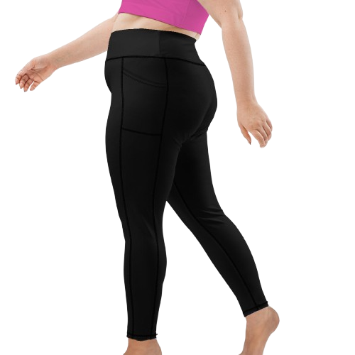 Spacefish Army Eco-Friendly Night Dive Black Leggings Plus Size