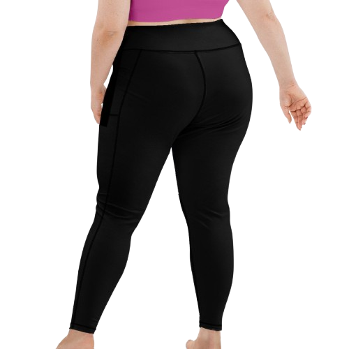 Spacefish Army Eco-Friendly Night Dive Black Leggings Plus Size