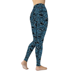 Spacefish Army Eco-Friendly Shark Camo Leggings