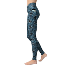 Spacefish Army Eco-Friendly Shark Camo Leggings