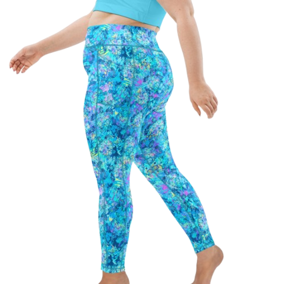 Spacefish Army Eco-Friendly Turtle Tie Dye Leggings