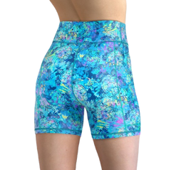 Spacefish Army Eco-Friendly Turtle Tie Dye Shorts