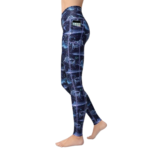 Spacefish Army Eco-Friendly Whale Shark Wonderland Leggings