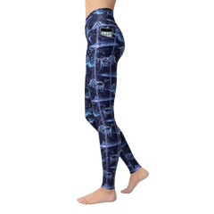 Spacefish Army Eco-Friendly Whale Shark Wonderland Leggings