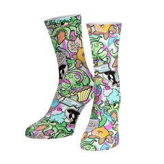 Spacefish Army Eco-friendly Candy Octopus Dive Socks