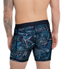 Spacefish Army Eco-friendly Clockwork Ocean Men's Scuba Shorts