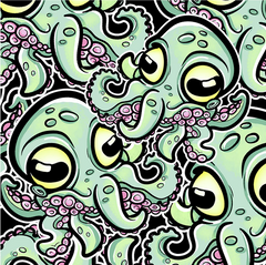 Spacefish Army Eco-friendly Cookie Octopus Design