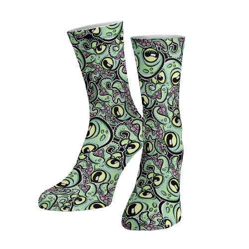 Spacefish Army Eco-friendly Cookie Octopus Dive Socks