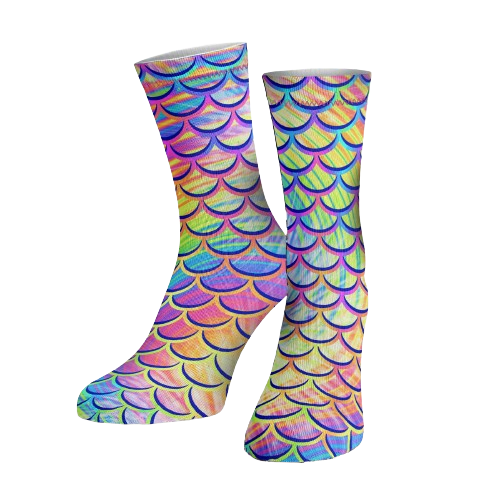 Spacefish Army Eco-friendly Psychedelic Mermaid Dive Socks