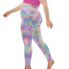 Spacefish Army Psychedelic Mermaid Leggings