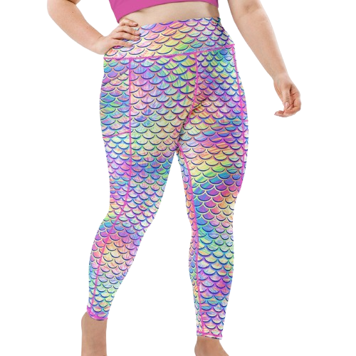 Spacefish Army Psychedelic Mermaid Leggings