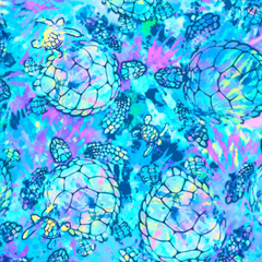 Spacefish Army Turtle Tie Dye Design