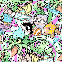 Spacefish Army Candy Octopus Design