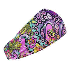 Spacefish Army Eco-Friendly Octofloral Splatterparty Scuba Head Band