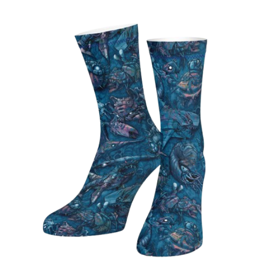 Spacefish Army Eco-friendly Clockwork Ocean Dive Socks