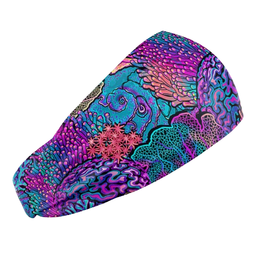 Spacefish Army Eco-friendly Coral Kaleidoscope Scuba Head Band