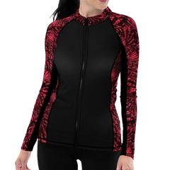 Spacefish Army Eco-friendly Full Zip Up Lionfish Invasion Rashguard