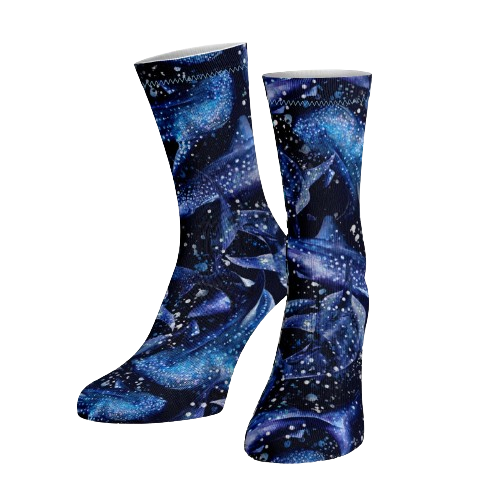 Spacefish Army Eco-friendly Whale Shark Wonderland Dive Socks