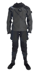 argonaut 3.0 drysuit dark grey top black bottom