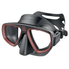 SEAC Extreme 50 Diving Mask, Front View, Black/Red