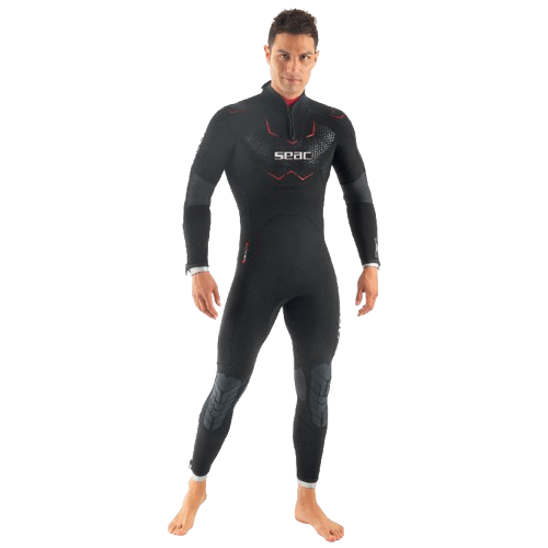 SEAC Space Man 5 mm Men's Wetsuit, Full-Body Front View