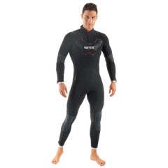 SEAC Space Man 5 mm Men's Wetsuit, Full-Body Front View