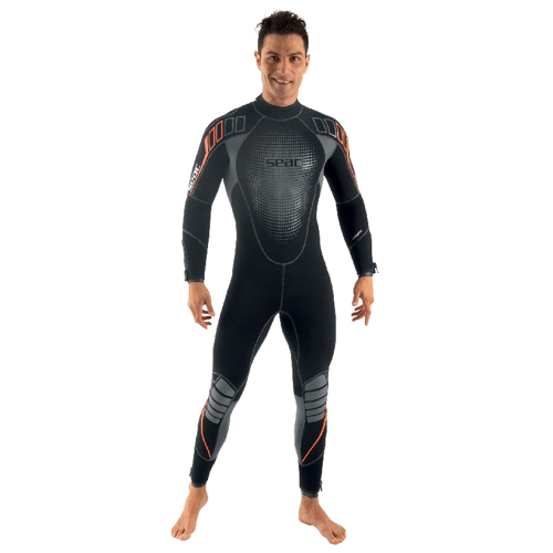 SEAC Komoda Flec 5 mm Men's Wetsuit, Full-Body Front View