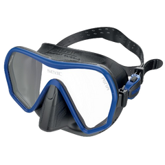 SEAC Ajna Diving Mask, Front View, Black/Blue